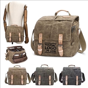 Vintage Canvas Camera Shoulder Bag